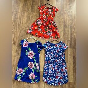 Yumi Kim Silk & Poly Floral Dress Bundle Sz S – 3 Dresses, Lined, Vibrant Prints